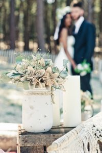 Shooting inspiration mariage - fleurs papier - Dune du Pilat - Bordeaux