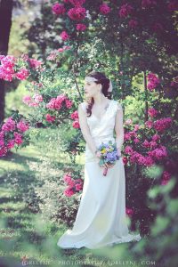 Robe mariee champetre - inspiration fleurs mariage Bordeaux